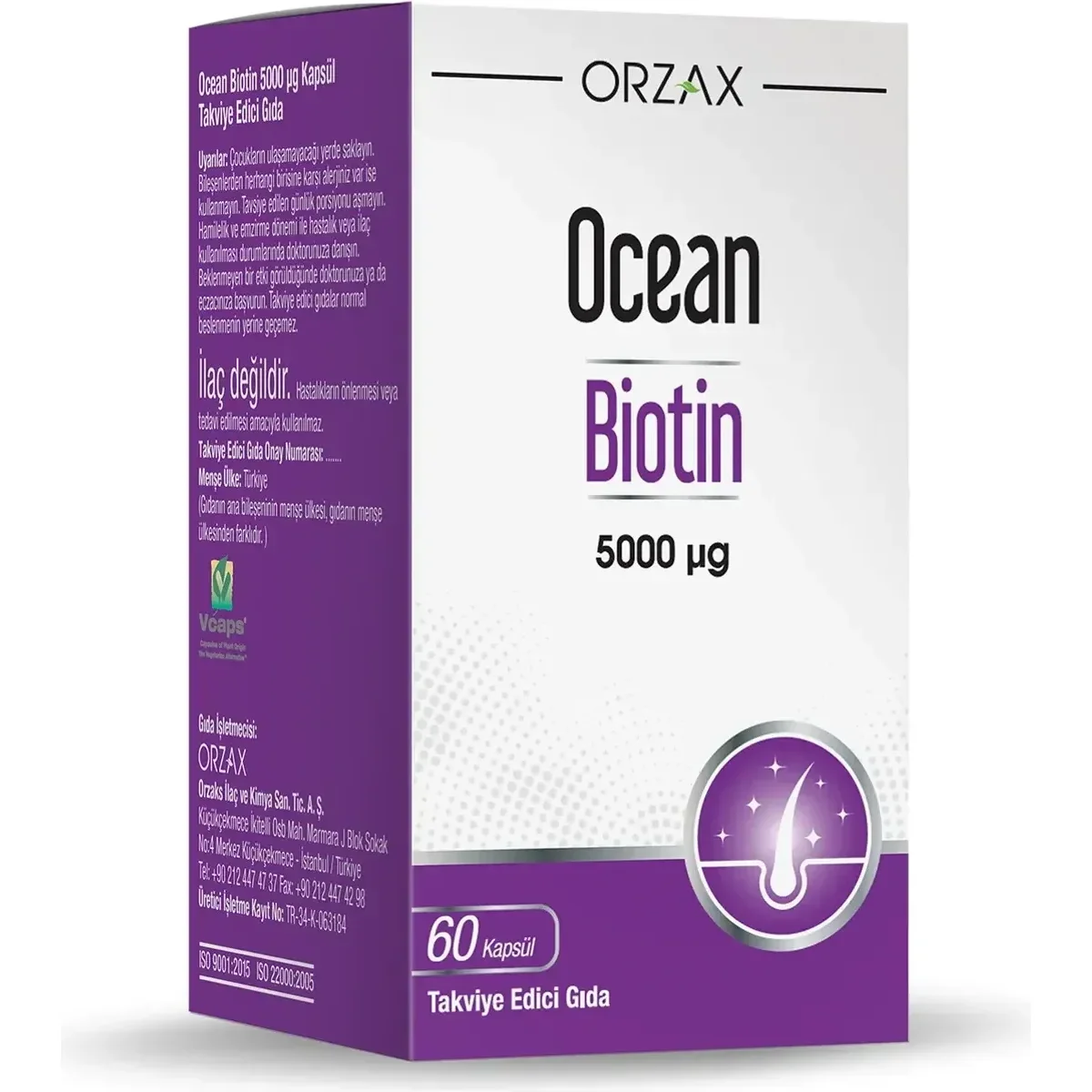Ocean Biotin 5000 mcg Kapsül