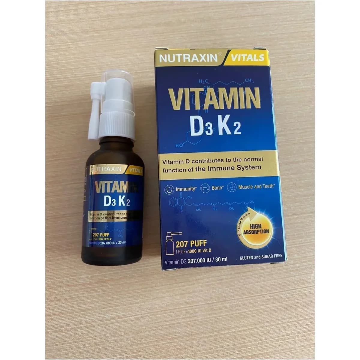 Nutraxin Vitamin D3 K2 Takviye Edici Gıda 30 ml - D Vitamini Takviyesi için İdeal Çözüm!