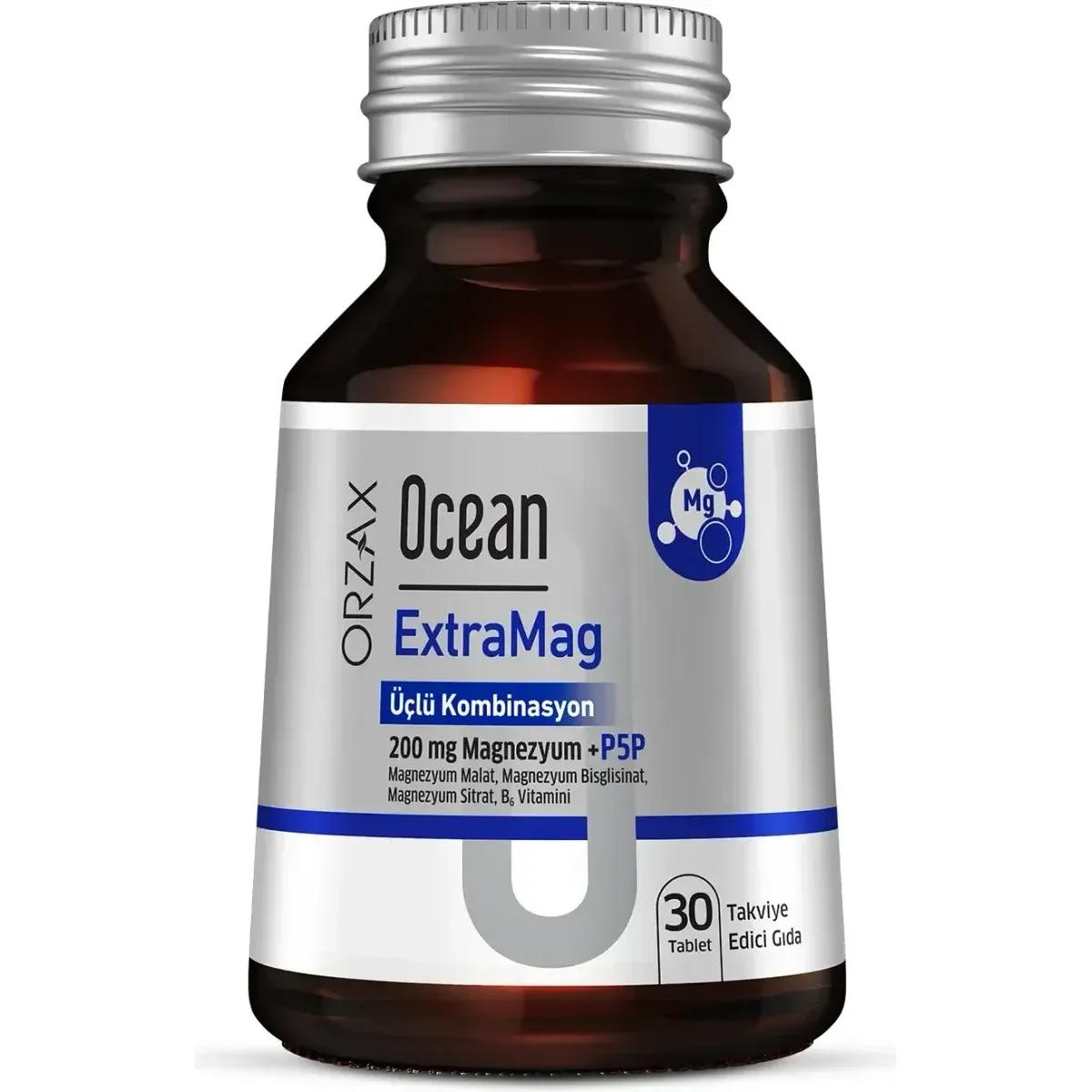 Ocean ExtraMag Üçlü Magnezyum + P5P 30 Tablet